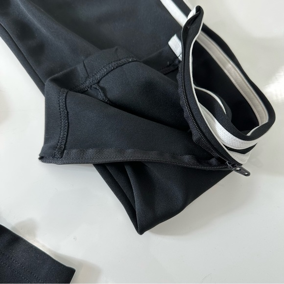 ADIDAS track Pants BLACK WHITE SPORTSWEAR JOGGERS exercise wear athletic wear S - Picture 3 of 9